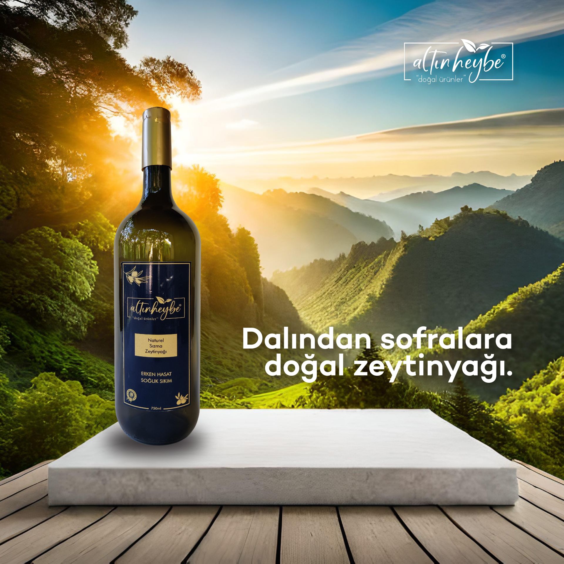 Soğuk Sıkım Zeytinyağı 1,5 Lt (Cam Şişe)