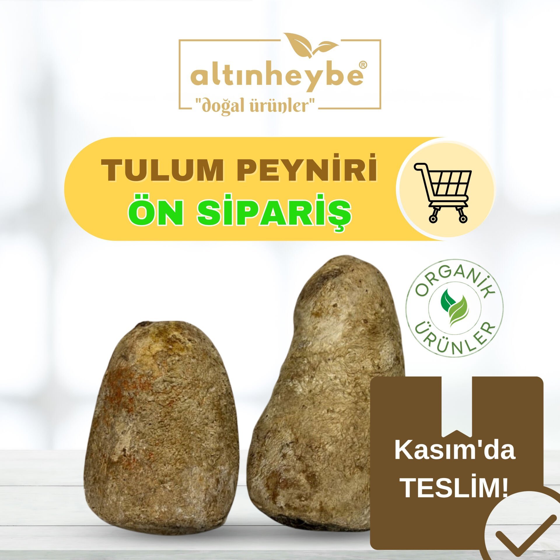Ön Sipariş Tulum Peyniri 10 kg (Kasım'da Teslim!)
