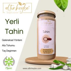 %100 YERLİ SUSAMDAN TEK KAVRULMUŞ ORGANİK TAHİN (450gr)