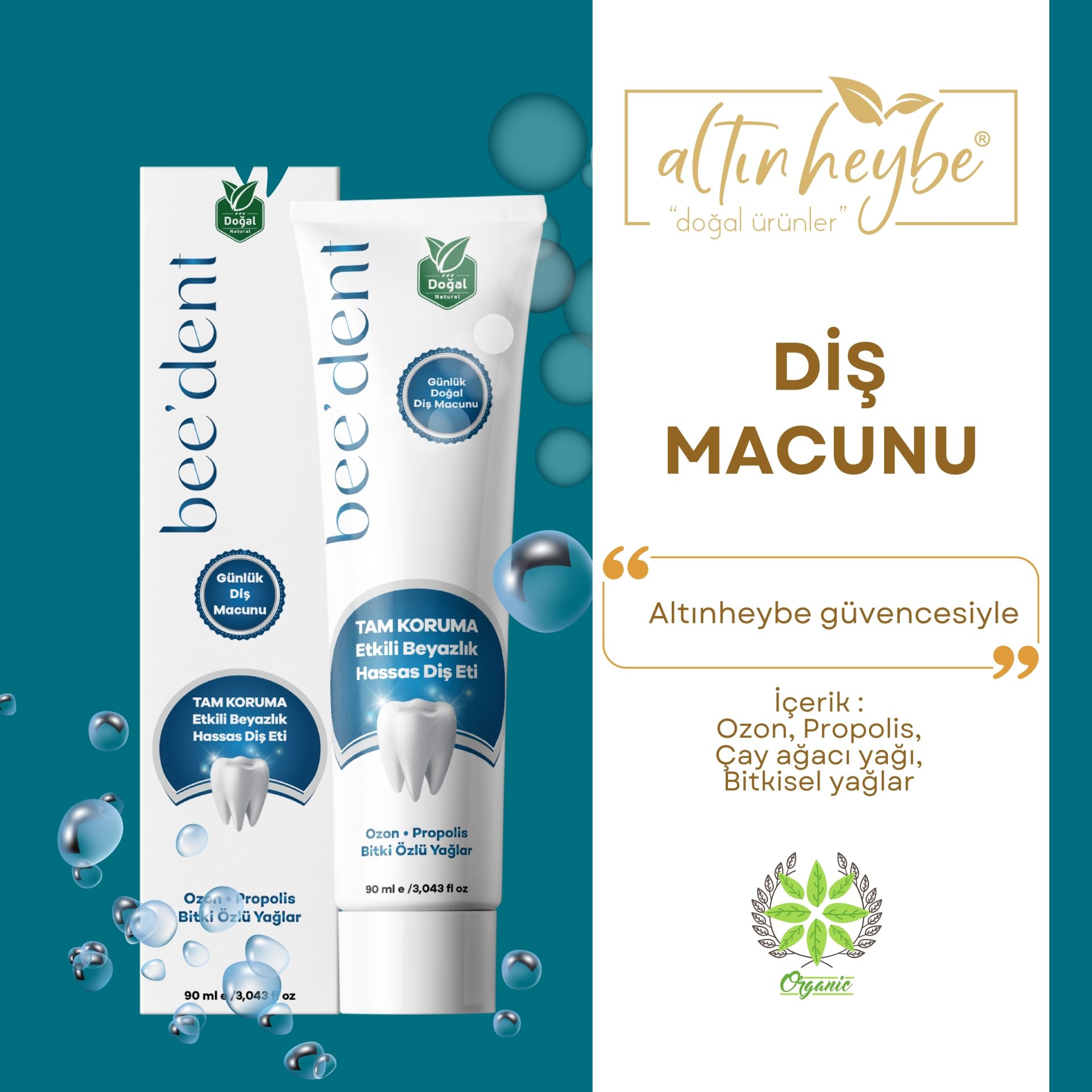 Diş Macunu %100 Doğal Probolisli