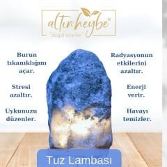 10 M2 Kadar Etkili Kaya Tuzu Lambası %100 Doğal Çankırı Ampul Kablo Dahil