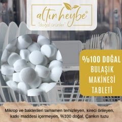 Bulaşık Makinesi Tableti KAYA Tuzu %100 Doğal %100 YERLİ ÜRETİM Çankırı