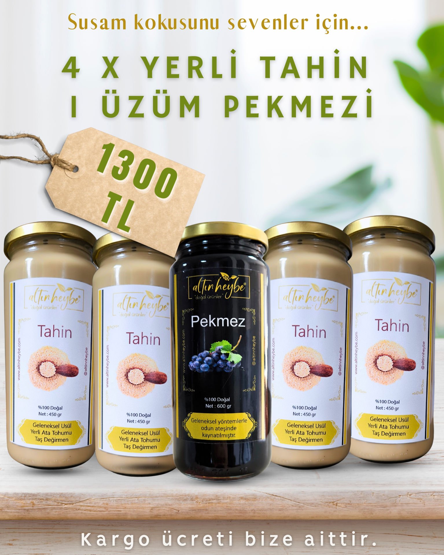 Tahin (4x450 gr) & Pekmez (1x600 gr)
