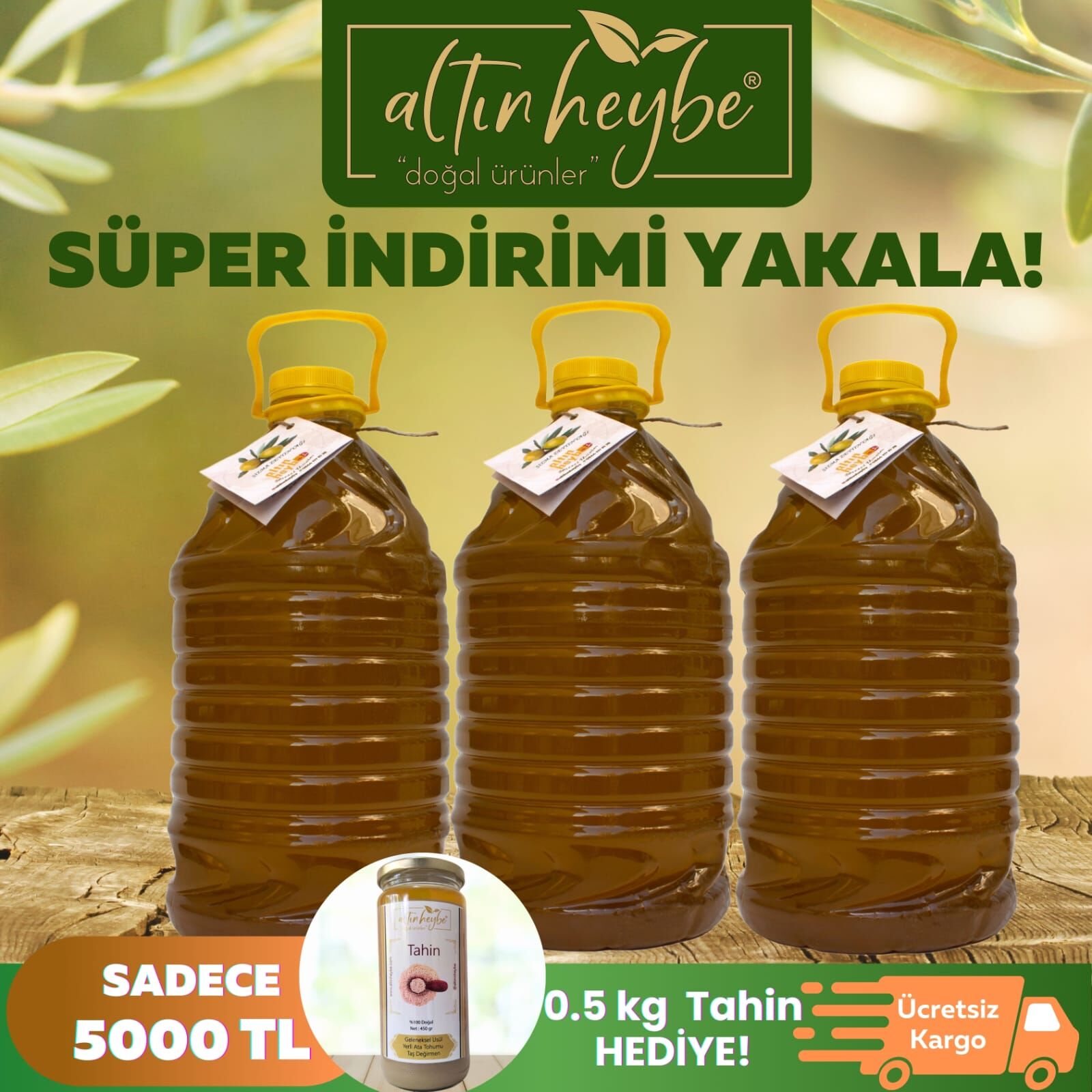 Soğuk Sıkım Zeytinyağı Kampanya