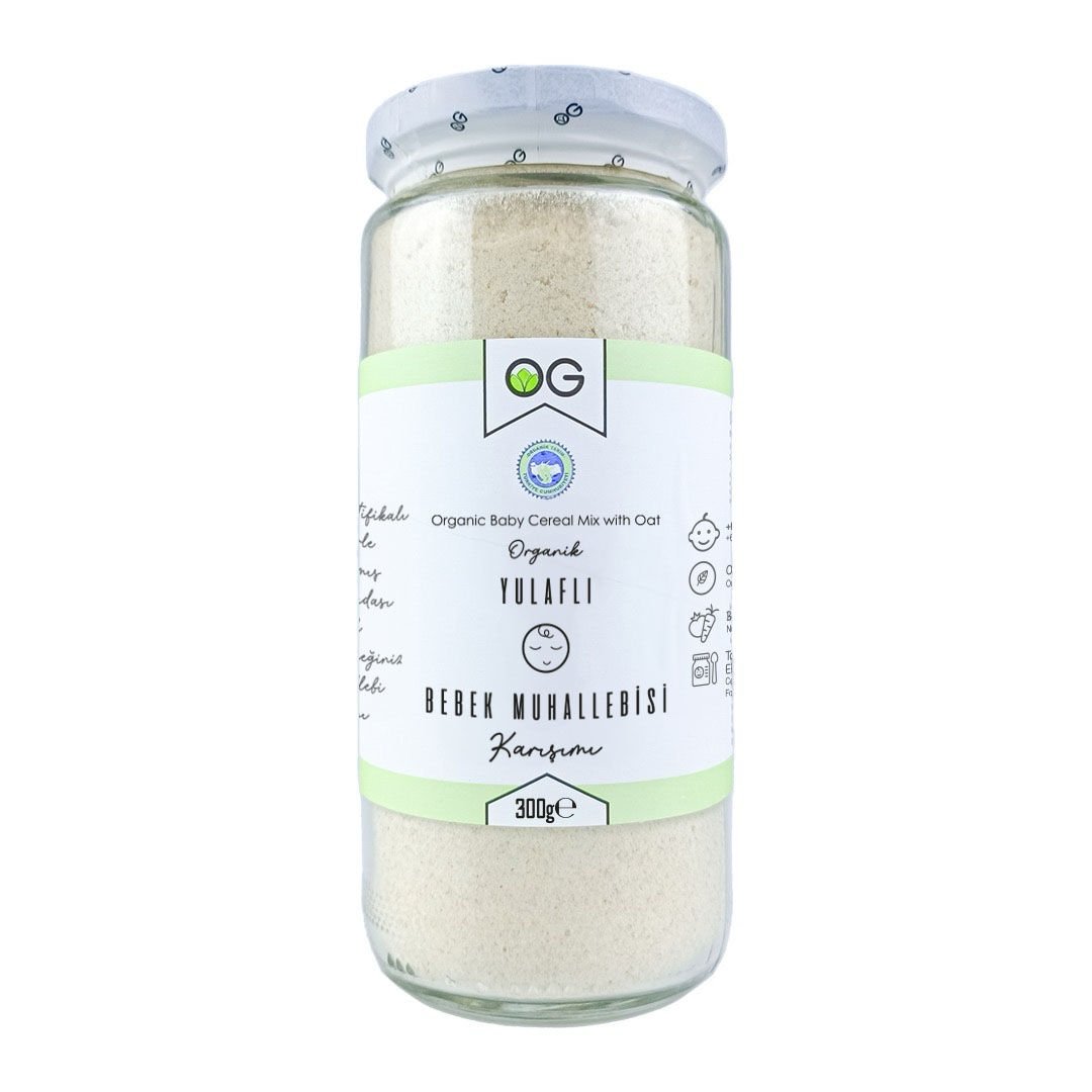 Organik Yulaflı Bebek Muhallebisi Karışımı 300 Gr +6 Ay