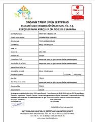 Organik Sertifikalı Osmancık Pirinç 800 Gr