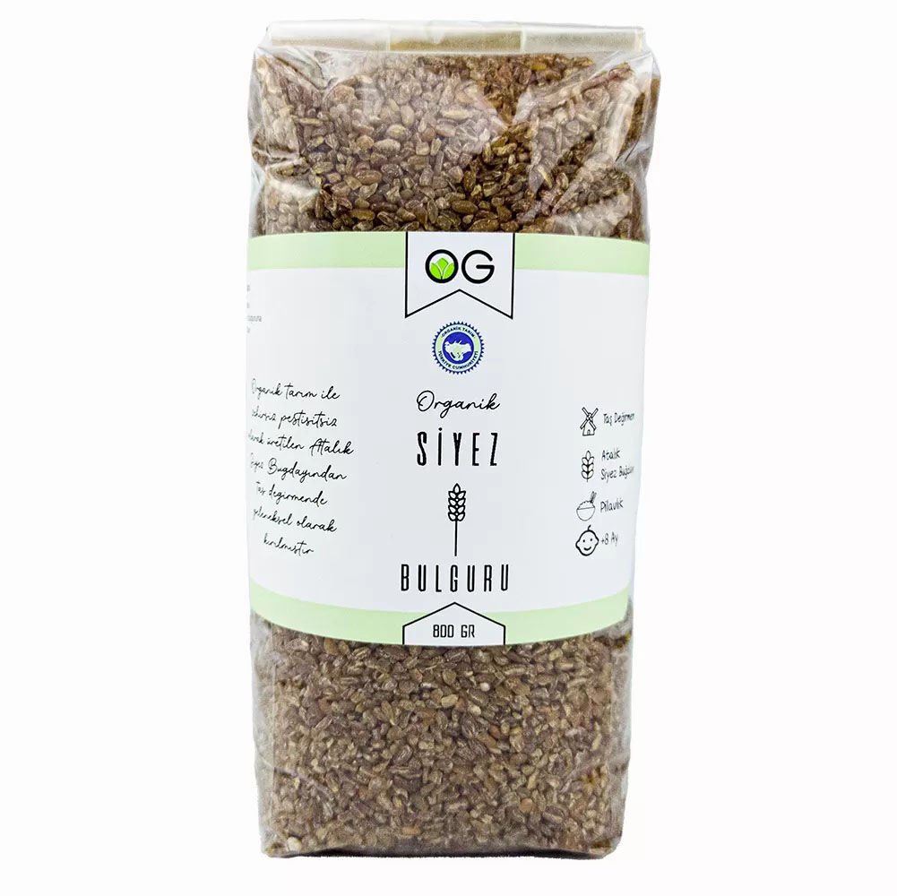 Organik Pilavlık Siyez Bulguru 800 Gr