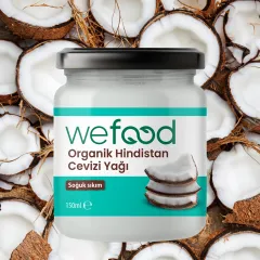 Organik Hindistan Cevizi Yağı 150 ml (Soğuk Sıkım)