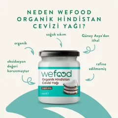 Organik Hindistan Cevizi Yağı 150 ml (Soğuk Sıkım)