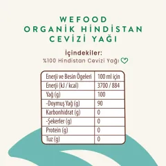 Organik Hindistan Cevizi Yağı 150 ml (Soğuk Sıkım)