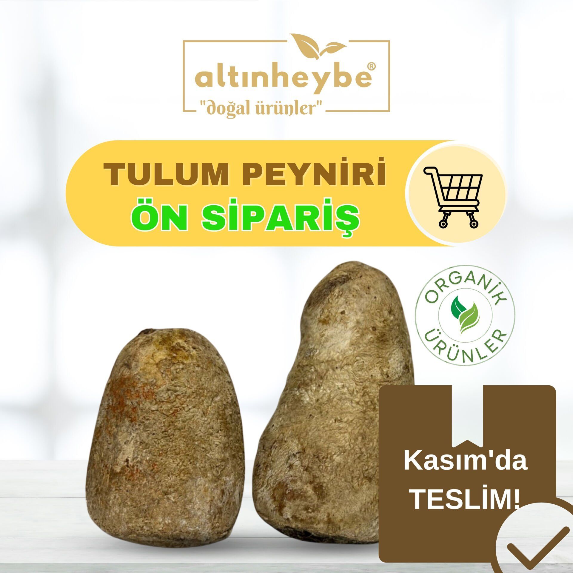 Ön Sipariş Tulum Peyniri  5kg (Yarım Tulum)(Kasım'da Teslim!)