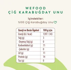 Glutensiz Çiğ Karabuğday Unu(350 gr)