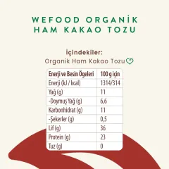 Organik Ham Kakao Tozu (140 gr)