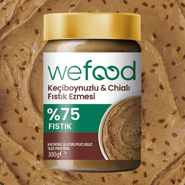 Keçiboynuzlu &  Chialı Fıstık Ezmesi (300 gr)