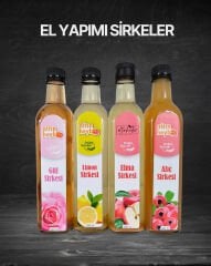 El Yapımı Sirkeler (Elma , Gül , Limon , Alıç)