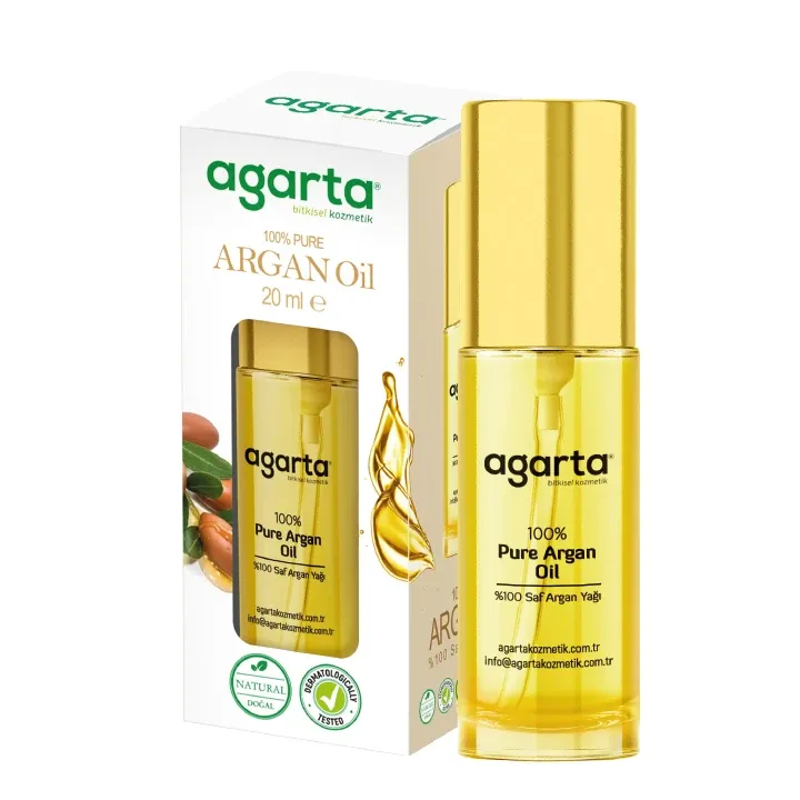 %100 Soğuk Sıkım Saf Argan Yağı (20 ml)
