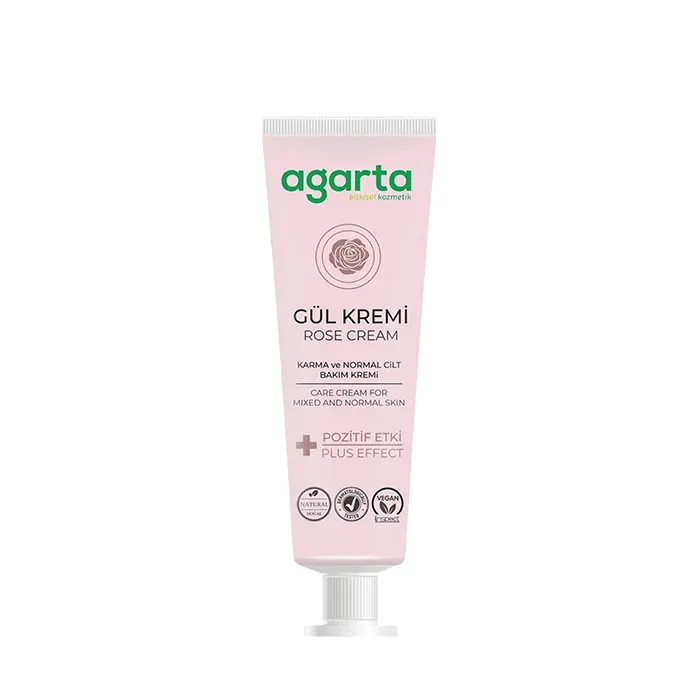 Doğal Yüz Ve El Nemlendirici Gül Aromalı Cilt Bakım Kremi (75 ml)