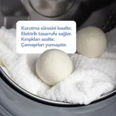 Çamaşır Kurutma Topları - %100 Yün