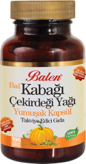 Bal Kabağı Çekirdeği Yağı Yumuşak Kapsül Takviye Edici Gıda
