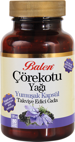 Çörekotu Yağı Yumuşak Kapsül Takviye Edici Gıda