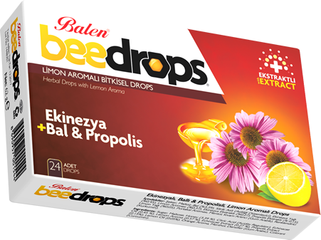 Ekinezyalı-Ballı-Propolisli Limon Aromalı Drops