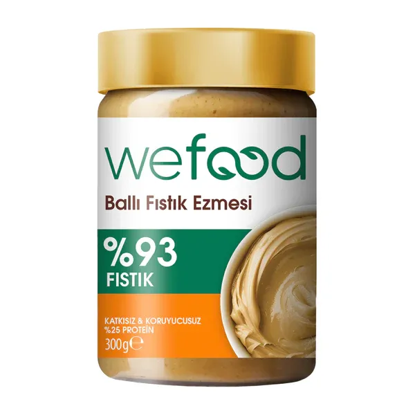 Şekersiz Sade %100 Fıstık Ezmesi 300 gr
