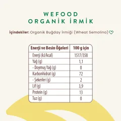Kids Organik İrmik 250 gr