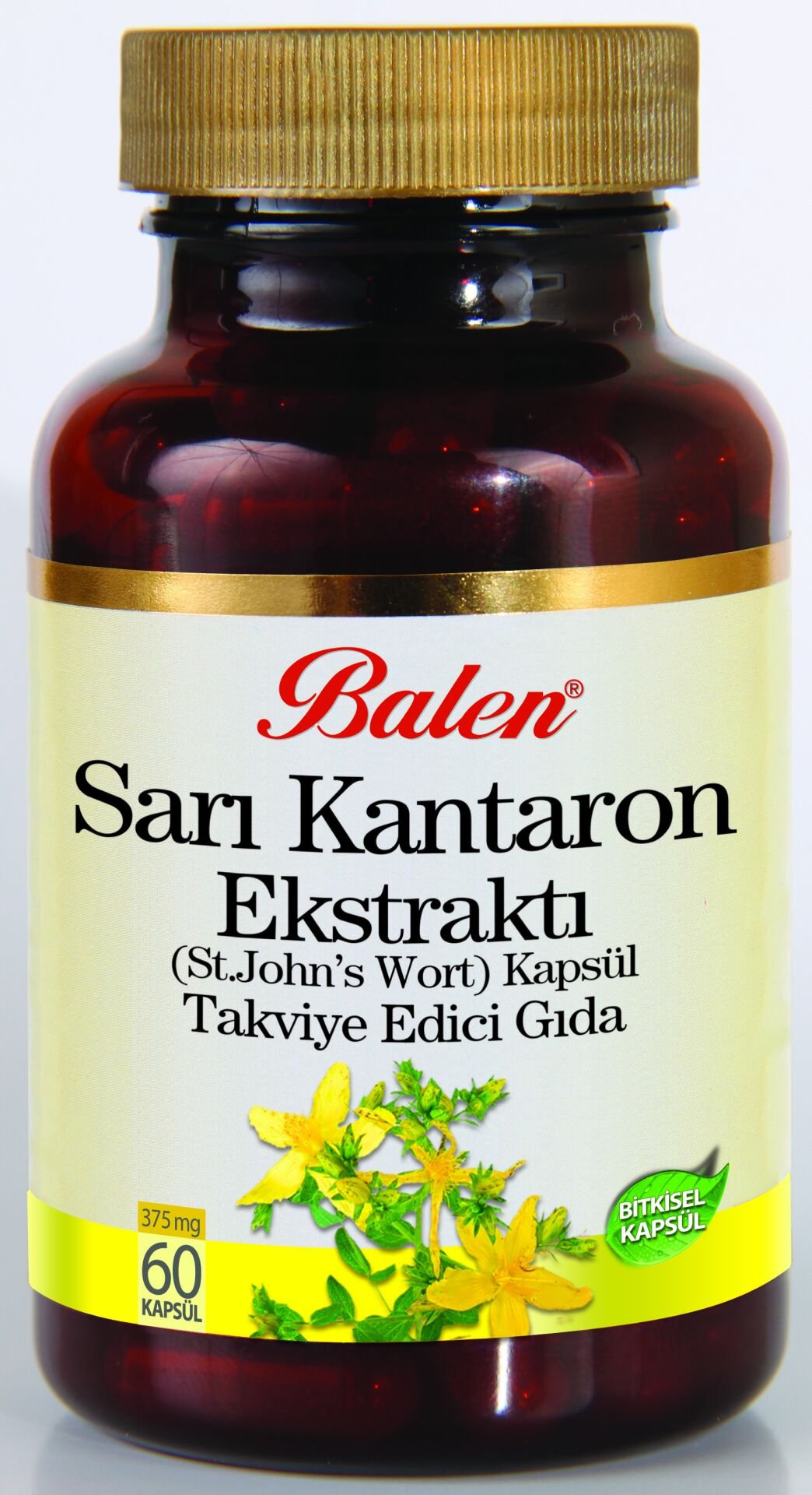 Sarı Kantaron Ekstraktı (St. John's Wort) Kapsül Takviye Edici Gıda
