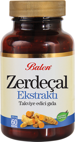 Zerdeçal Ekstraktı Kapsül Takviye Edici Gıda