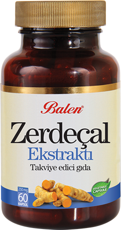 Zerdeçal Ekstraktı Kapsül Takviye Edici Gıda
