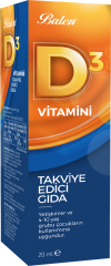 Balen D 3 Vitamini (Sıvı) 20 Ml