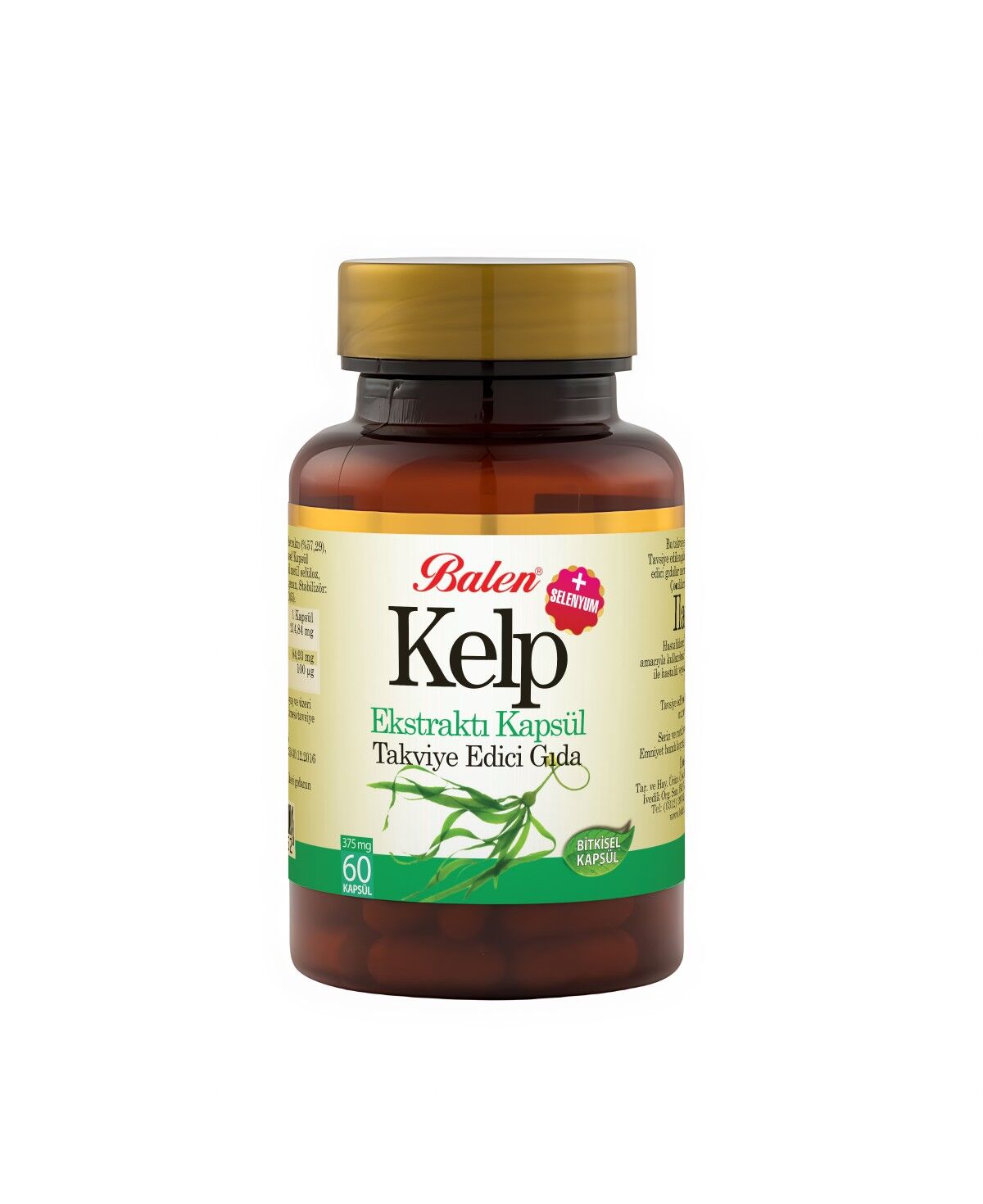 Kelp Ekstraktı + Selenyum Kapsül 375 Mg *60 kapsül
