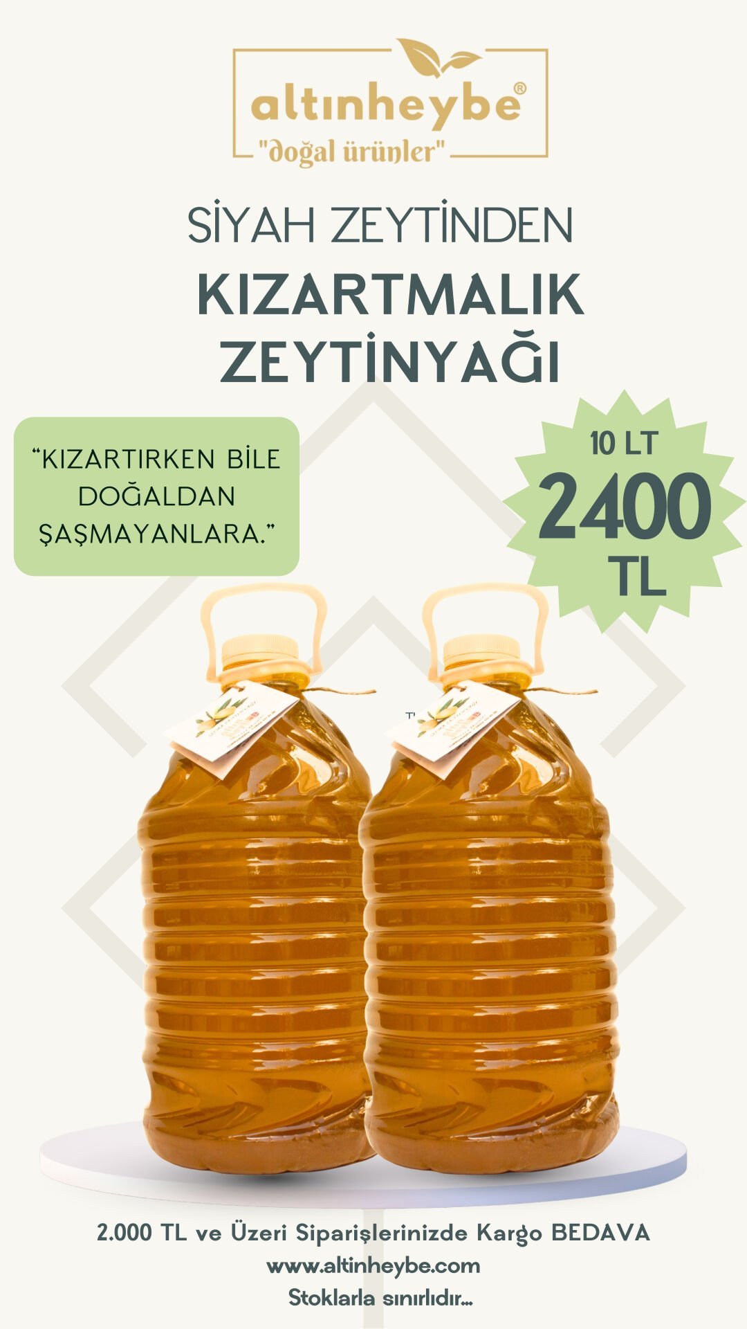 10 Lt Kızartmalık Zeytinyağı
