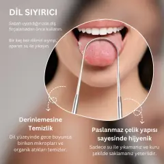 Dil Temizleme Aparatı (Çelik) Dil Sıyırıcı