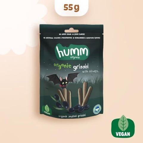 Organik Vegan Zeytinli Grissini - 55g