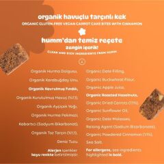 Organik Glutensiz Vegan Havuçlu ve Tarçınlı Kek - 30g