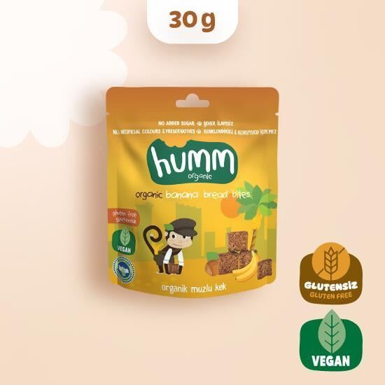 Organik Glutensiz Vegan Muzlu Kek - 30g