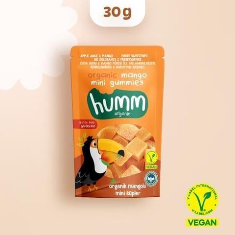 Organik Glutensiz Vegan Mangolu Mini Küpler - 30g