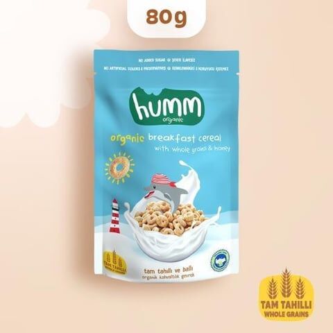 Organik Tam Tahıllı ve Ballı Kahvaltılık Gevrek - 80g
