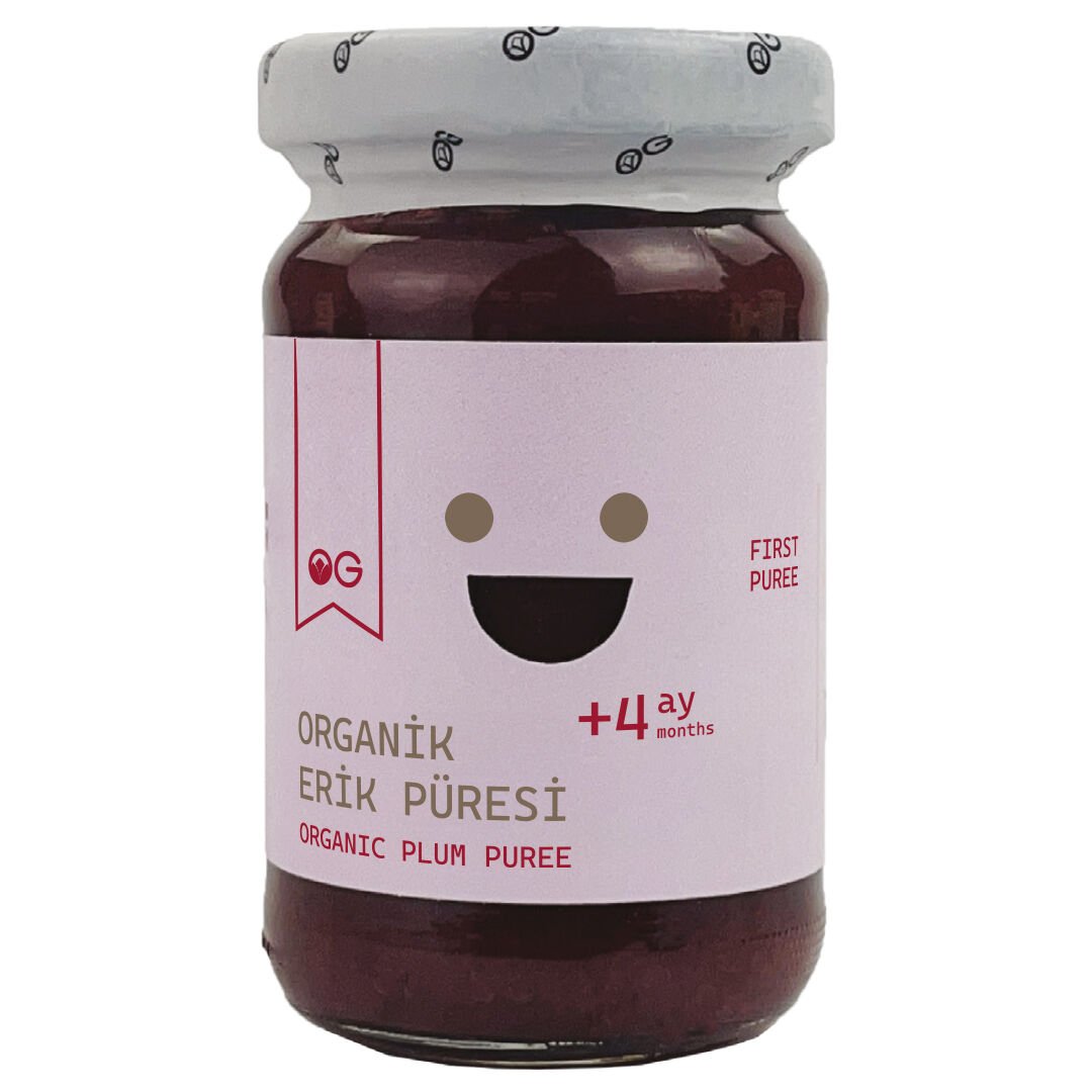 Organik Erik Püresi 100 G +4 Ay