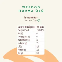 Wefood Hurma Özü 640 gr (Soğuk Sıkım)