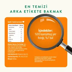 Wefood Şekersiz Ham Ballı Fıstık Ezmesi 300 gr (Fıstık Parçacıklı)