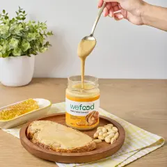 Wefood Şekersiz Ham Ballı Fıstık Ezmesi 300 gr (Fıstık Parçacıklı)