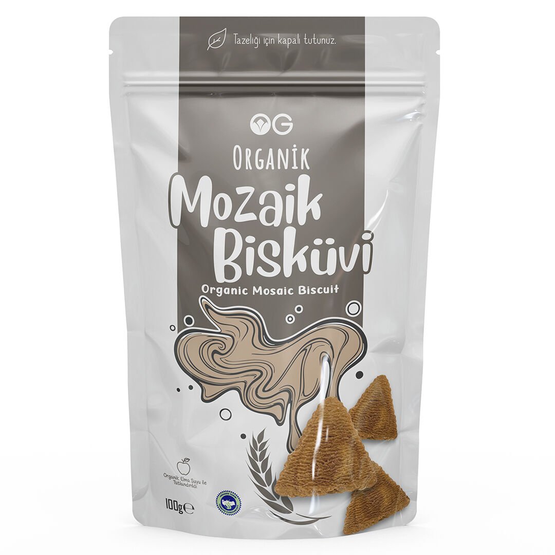 Organik Mozaik Bisküvi 100 Gr