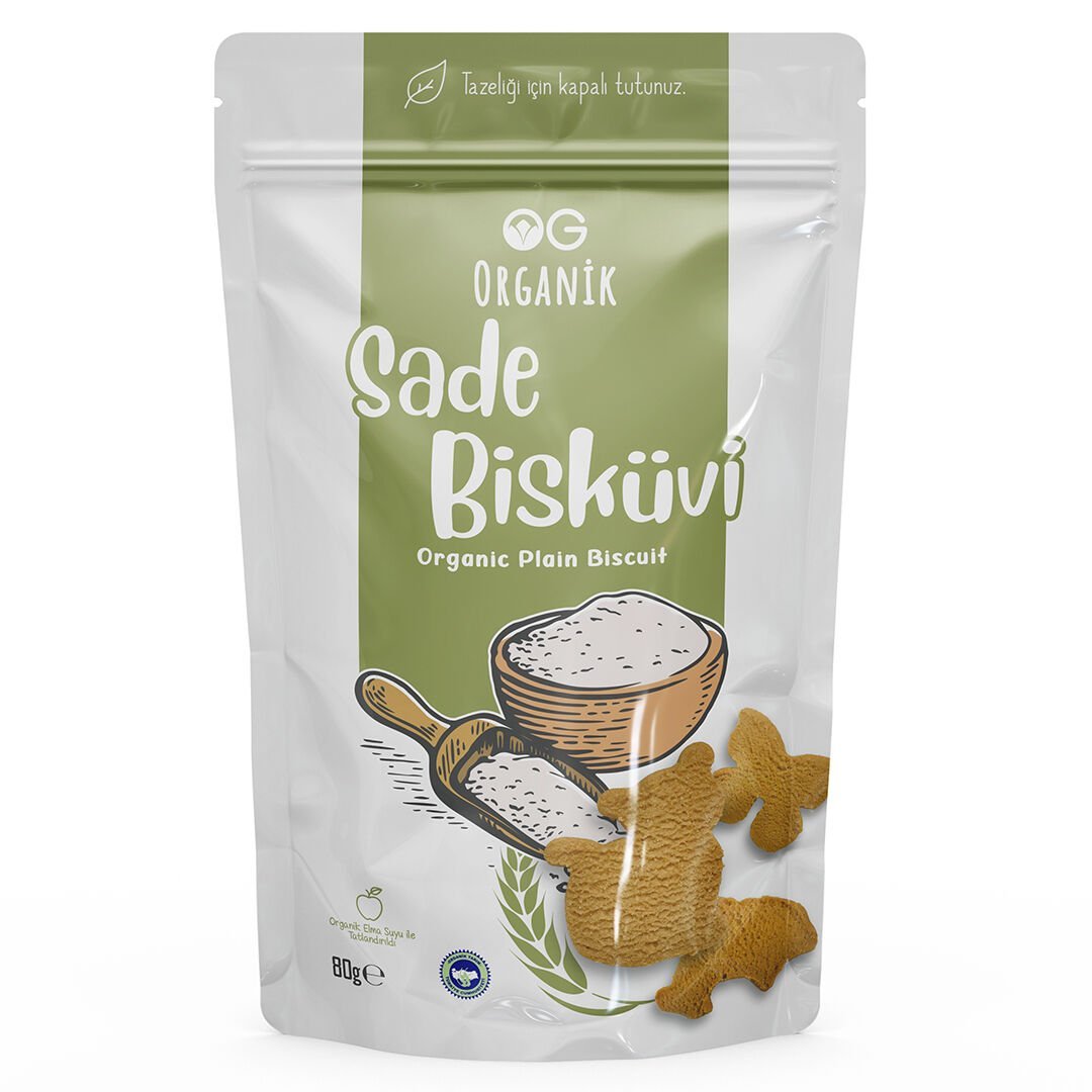 Organik Sade Bisküvi 80 Gr